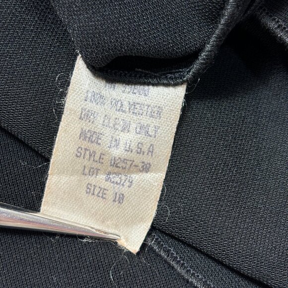 Drama  Paneled Black Knit Slit  bottom Vtg - Picture 13 of 14